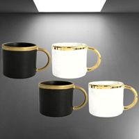 ☕ Golden Moments – 4er Set Kaffeetassen ✨