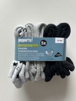 Pepperts girls thermal cotton 5 pairs of socks 31-34 NEW