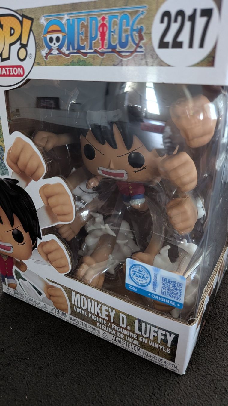 Funko Statuette: Funko Pop! One Piece - Monkey D. Luffy #2217 Super Sized – Nuovo e nell'imballaggio originale da Obfelden venduto da RCO85 6
