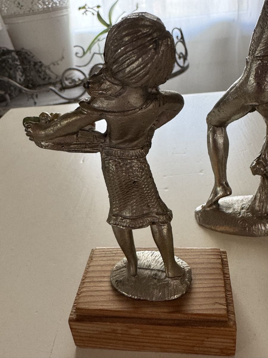 Statuette: Vintage Zinnfiguren Junge und Mädchen – Usato da Lotzwil venduto da Tgdromad 6