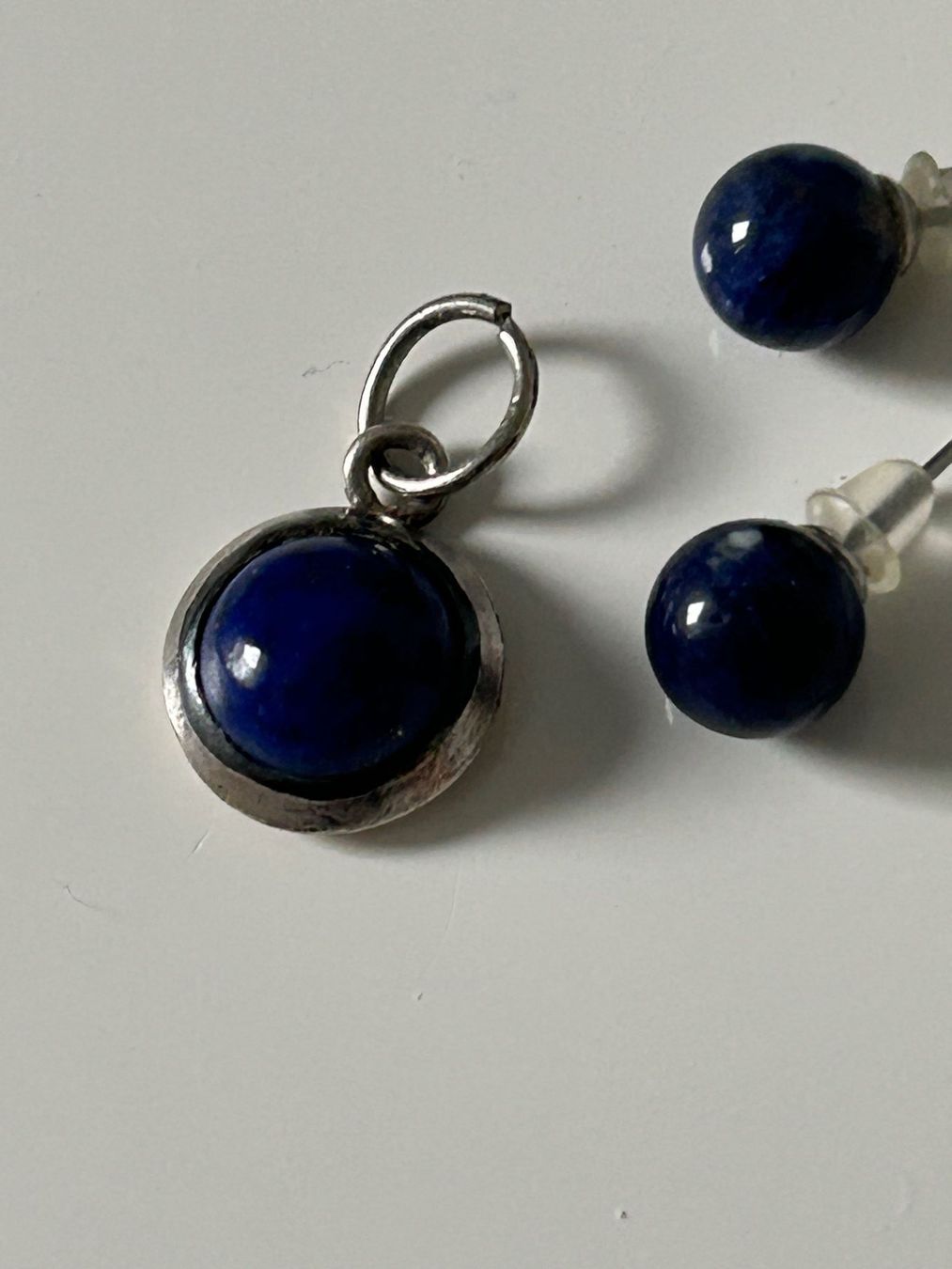 Altri gioielli: Anhänger und 2 0hrstecker Lapis Lazuli – Usato da Eschenz venduto da glaro14 4