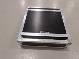 Flight Case 19 Zoll 3 HE mit Blende 1 HE, leer