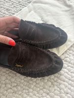 Saint Laurent Loafer Damen dunkelbraun Leder Grösse 40