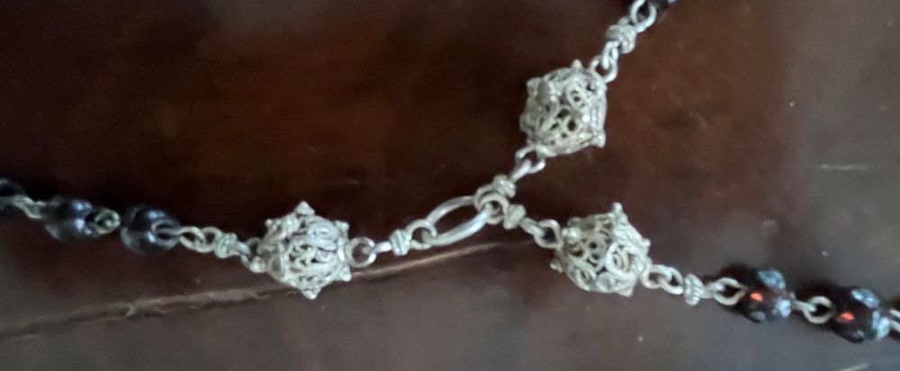Autres bijoux: Antiker Rosenkranz, Filigran Silber  Emaille – D'occasion à Stetten AG par Brissago25 6