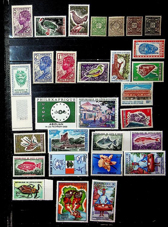 Lot De 25 Timbres Divers De Côte D'Ivoire - Collection Philatélie, Qualité Prophila