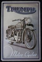Blechschild 3D-TRIUMPH MOTOR CYCLES