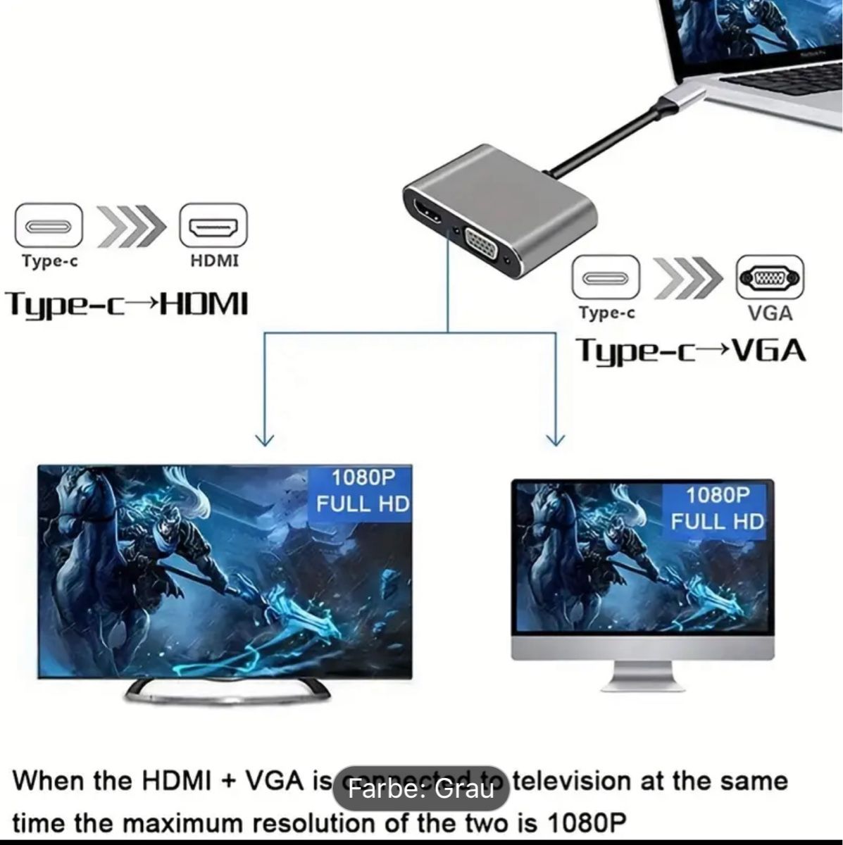 Hub & Switch: Adapter-Hub für HDMI – Nuovo (secondo la descrizione) da Zauggenried venduto da Mr-Jackman 2