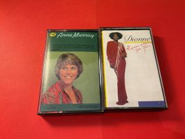2 Musikkassetten Anne Murray + Dionne -Top Zustand!