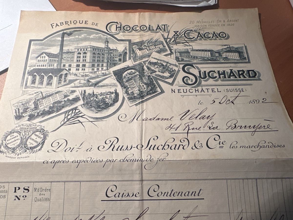 Documenti: Suchard 1892 Super !!👍 – Usato da Morbio Inferiore venduto da Ecod 1