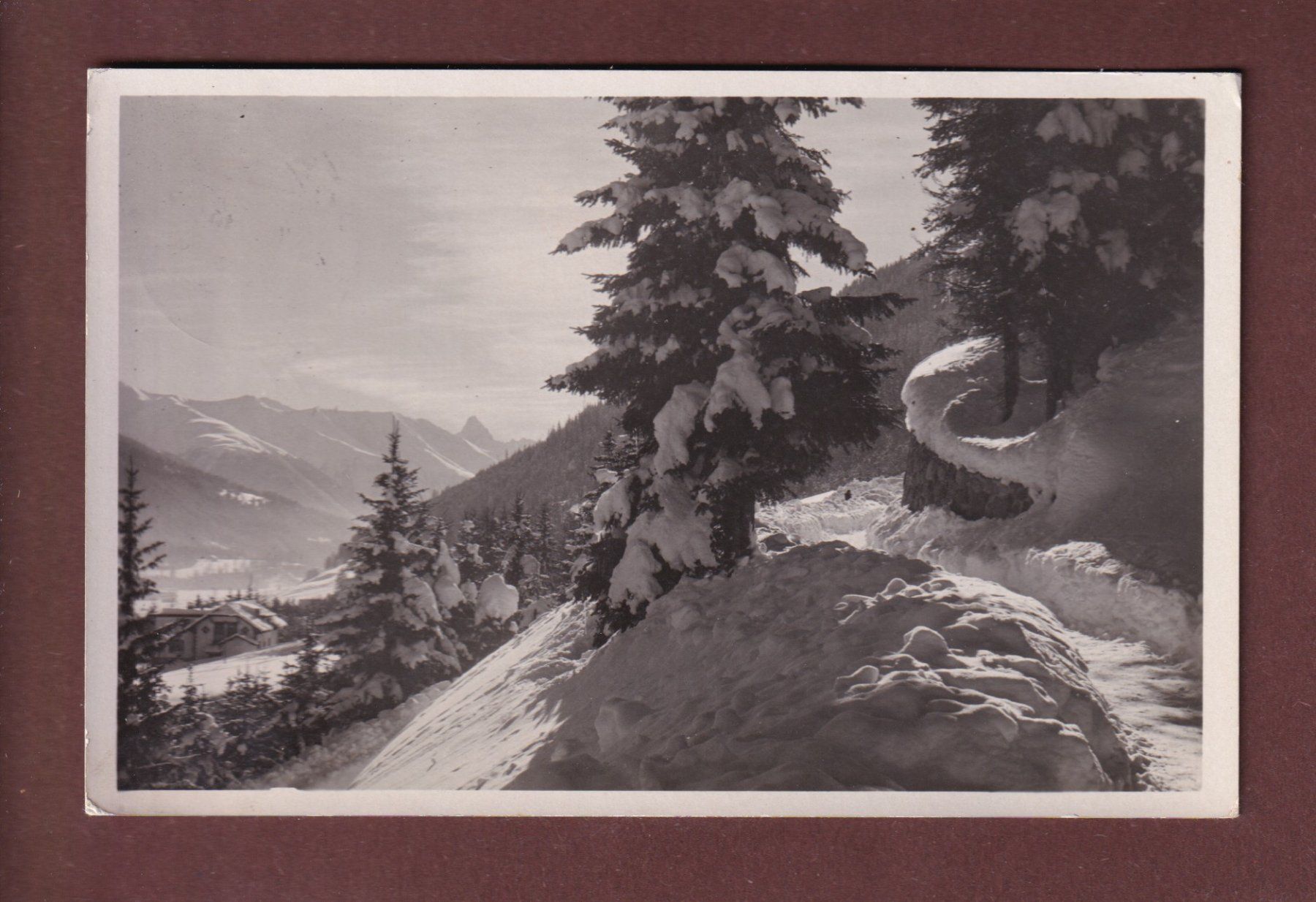Ansichtskarten: Bei DAVOS - 1948 – Gebraucht aus Pully von nicecards-shop
