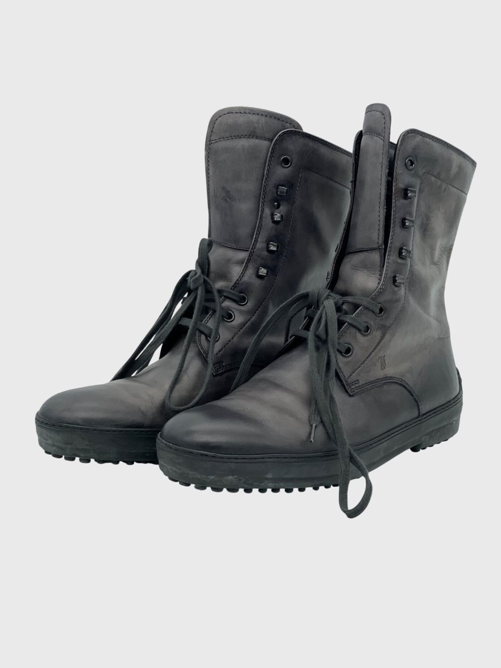 Tod'S Scarpe da uomo: Tod's Gommino Combat Stiefel EU 41.5 Grau – Usato da Zürich venduto da shoe_shop 2