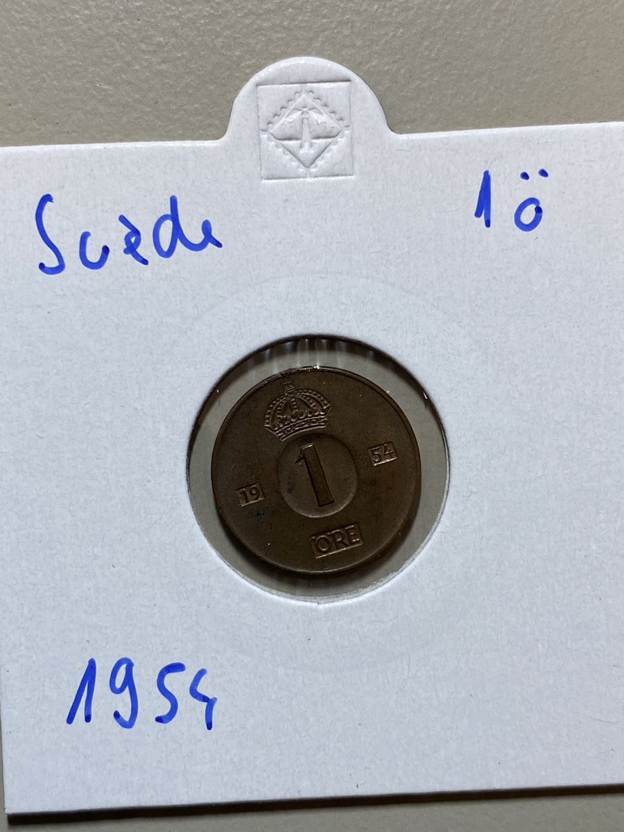 Tutti le monete: Suède - 1 Öre - 1954 – Usato da Payerne venduto da Mike1682