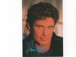 Autogrammkarte von Schauspieler & Musik David Hasselhoff USA