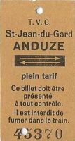 T.V.C. Karton-Billett, Anduze - St-Jean du Gard