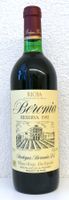 1 Fl. Beronia 1982 Reserva Ollauri Rioja 0.75 Liter