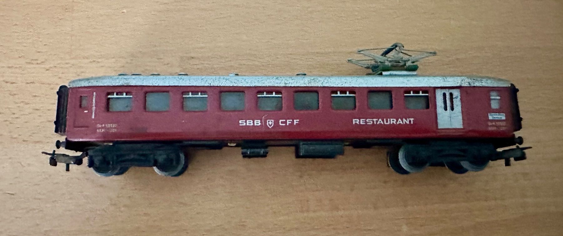 Märklin Modellini di ferrovie: Märklin SBB Blechwagen Speisewagen – Usato da Oftringen venduto da ib.85 1