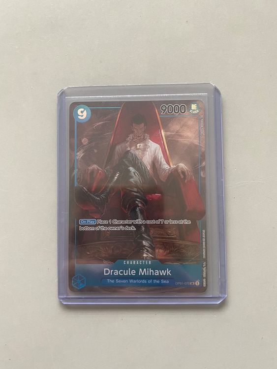 ONE PIECE CARD OP01-070 SR Parallel Dracule Mihawk | Kaufen auf Ricardo