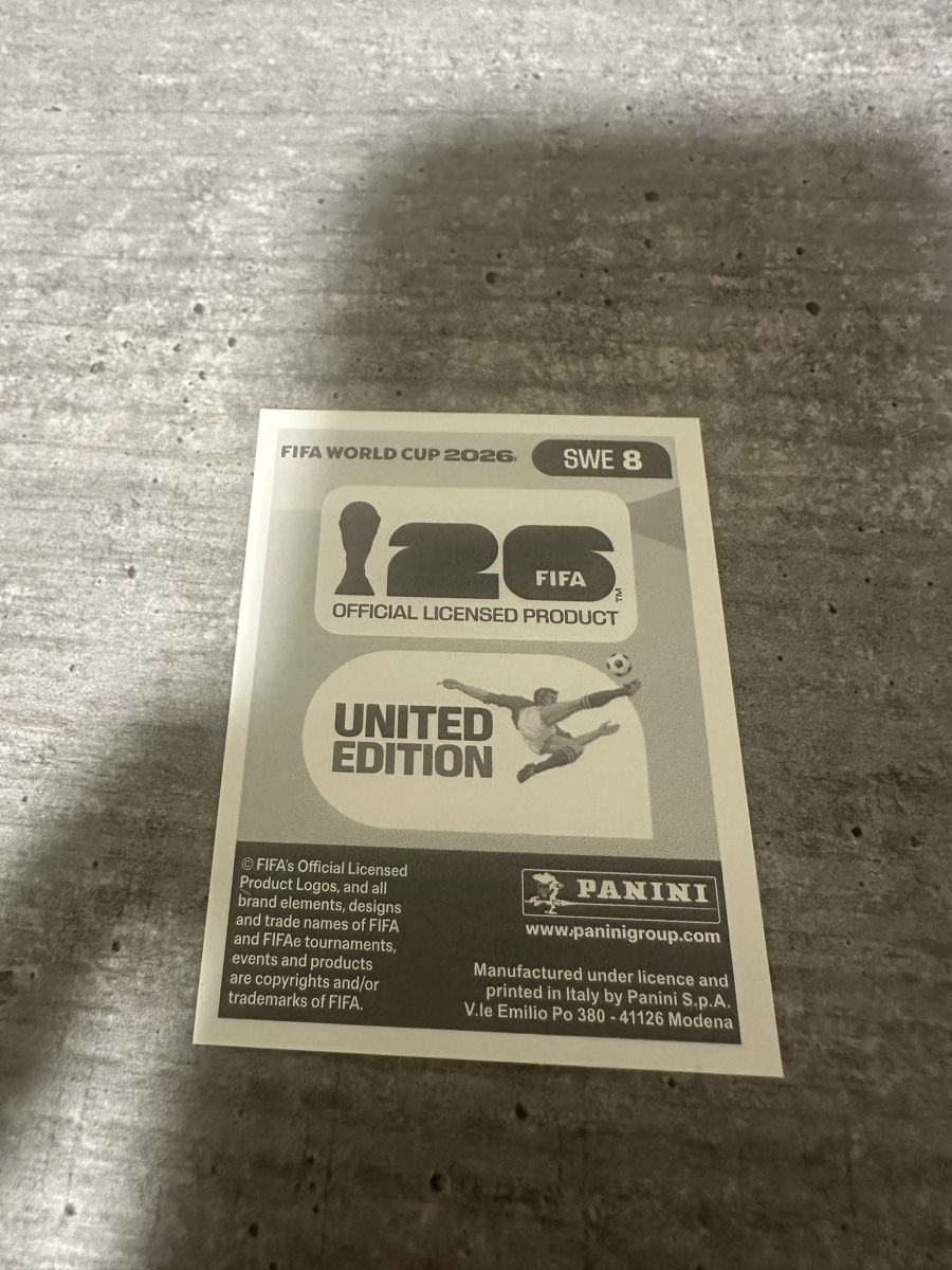 Panini Cartes à collectionner: SWE 8 , FIFA WORLD CUP 2026 PANINI  – Neuf (Voir description) à Frauenfeld par 1PegPeg1 1