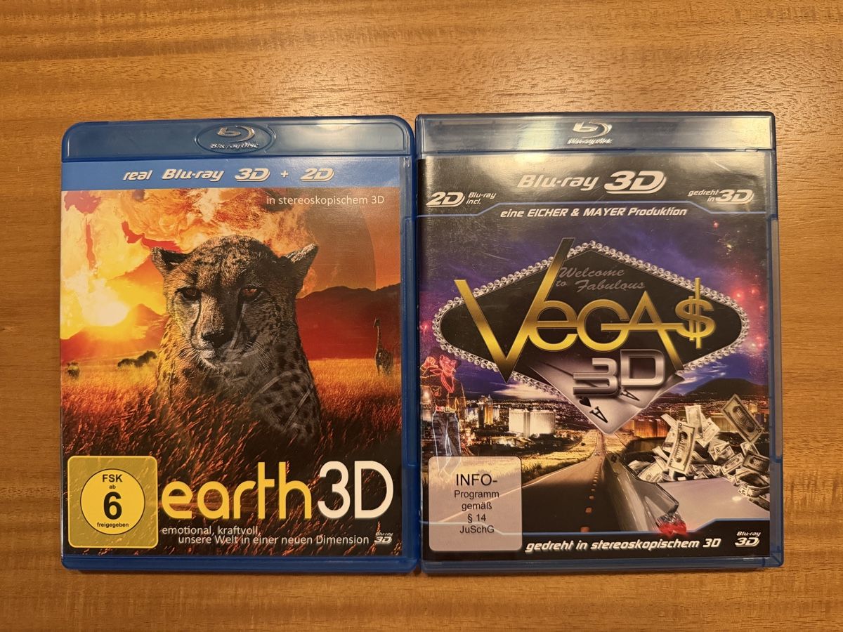 Tutti i DVDs: Earth 3D + Vegas 3D Blu Ray – Usato da Solothurn venduto da Luckyytee