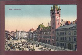 BASEL - Rathaus - Tram