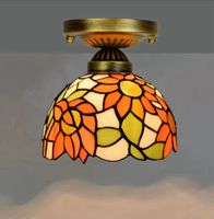 Plafonnier en vitrail – Mosaïque Style  Antique Europe