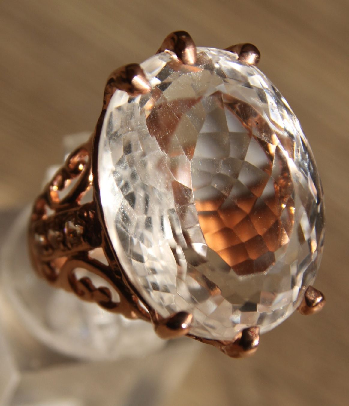 Anelli: NEU: Bergkristall  Ring  Schmuck Grösse 56 – Nuovo (secondo la descrizione) da Matten b. Interl venduto da EdelsteineInterlaken 2