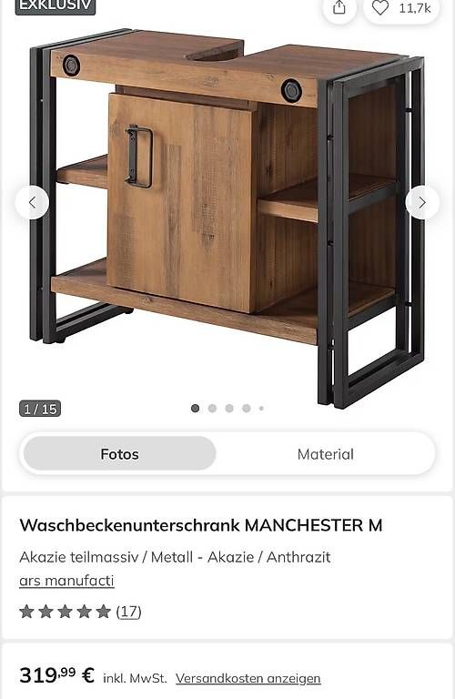 Cassettiere: Ars Manufacti Manchester Badezimmermöbel-Set  – Usato da Dietlikon venduto da aur_mhk9 3