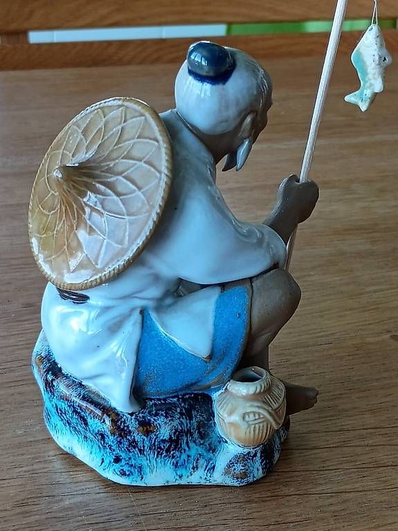Figuren: Porzellan Figur alter chinesischer Mann – Gebraucht aus Hondrich von michhamb 3