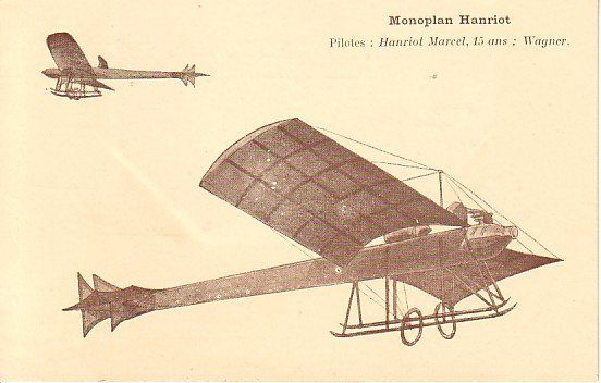 Cartoline postali: Monoplan Hanriot pilot Marcel Hanriot – Usato da Zuerich venduto da OceanLinerPostcards