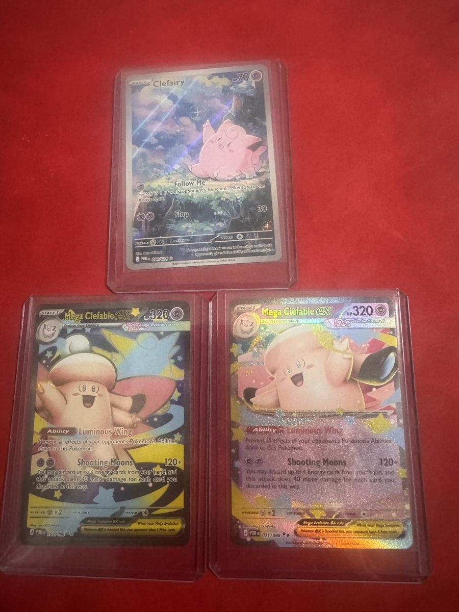 Pokémon Carte collezionabili: 3 Pokemon Karten Clefairy und Mega Clefable EX Set – Nuovo (secondo la descrizione) da Gurmels venduto da lub_bv7v