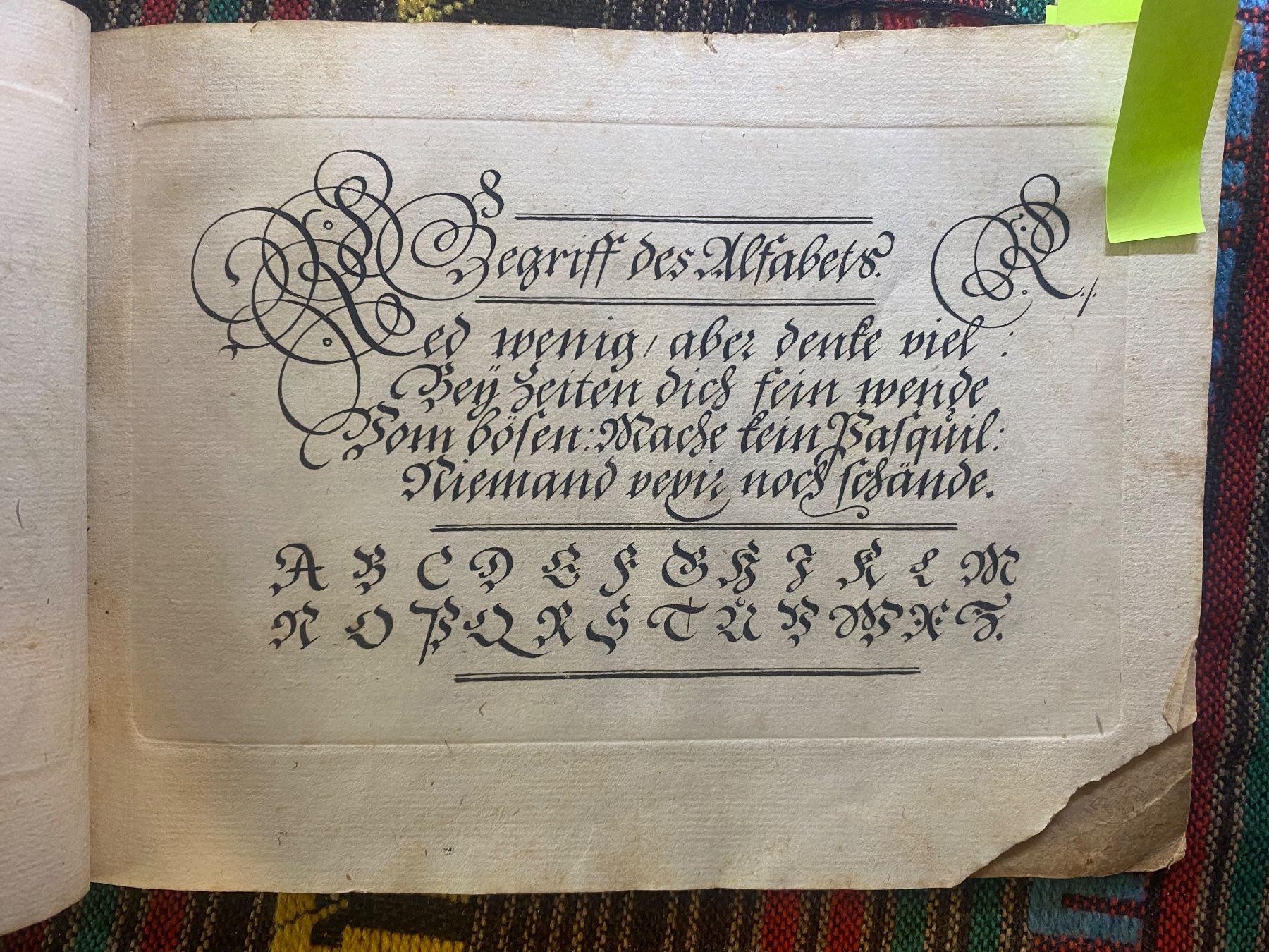 Dokumente: 1709 abc-Schriftenheft – Gebraucht aus Langendorf von Antik-Samariter 3