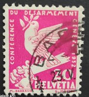 ZNr. 187 Abrüstungskonferenz, 20 Ct. gestempelt