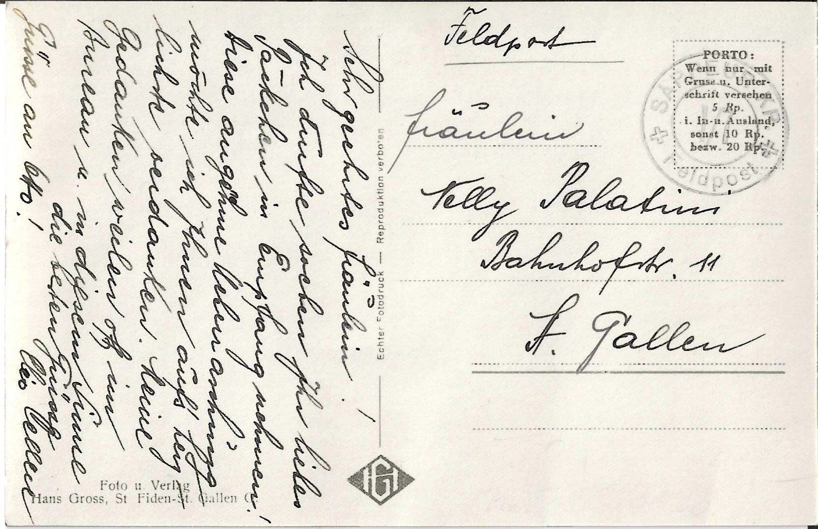 Cartoline postali: Karte Oberdorf Müllheim – Usato da Zürich venduto da Philacat11 1