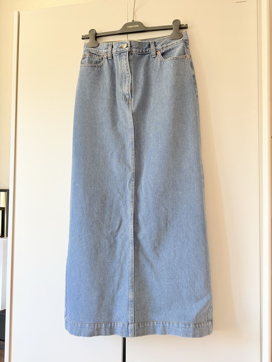 Magda Butrym Gonne: Magda Butrym Denim Maxi Skirt 34 – Nuovo (secondo la descrizione) da Genève venduto da kam_m6mq 6