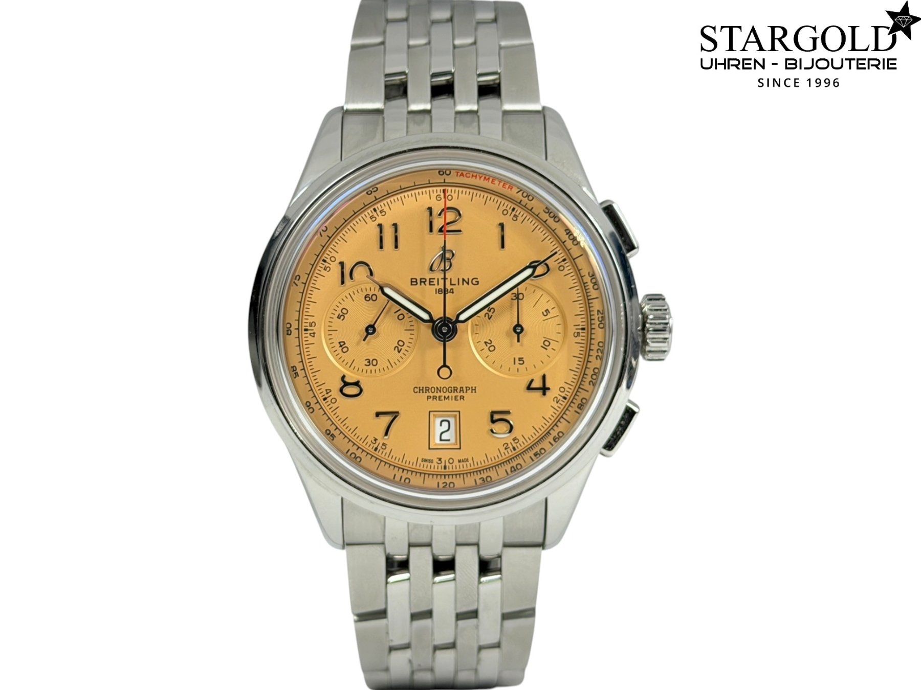 Breitling Uhren: Breitling Premier B01 Chronograph 42 - AB0145 – Gebraucht aus Zürich von Stargold-Uhren