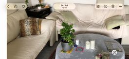 2.5 er Sofa, 2 Stück, Echtleder, zart weiss-creme