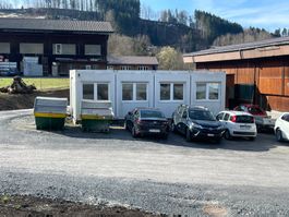 Büro-/Lagercontainer 9.78 x 6.06 m – gebraucht, ab Standort