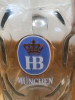 2x bierglas mass hofbräu münchen 1liter bierhumpen