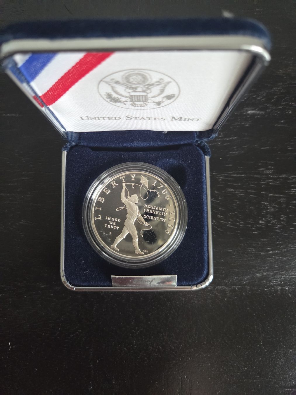 Tutti le monete: 2006 Benjamin Franklin "Scientist" Proof Dollar US Mint 🗽 – Nuovo e nell'imballaggio originale da Basel venduto da Anghkorwatt 8
