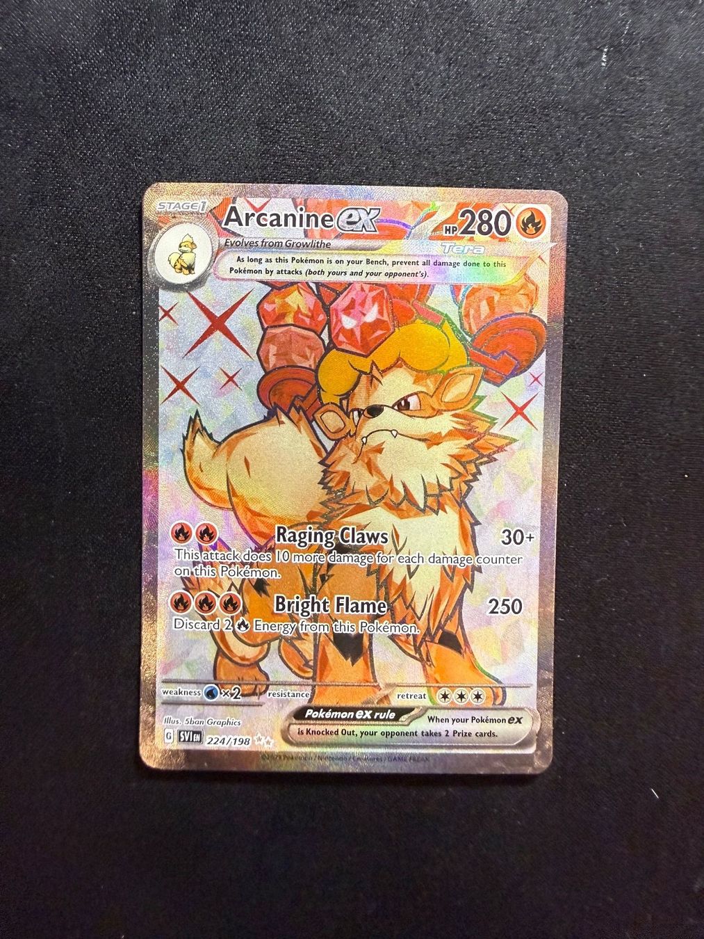 Pokémon Carte collezionabili: Pokemon Arcanine ex 224/198 EN – Usato da Buchs SG venduto da Rheintalseller