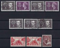 Luxemburg  1950/56  gute und saubere Werte gest.