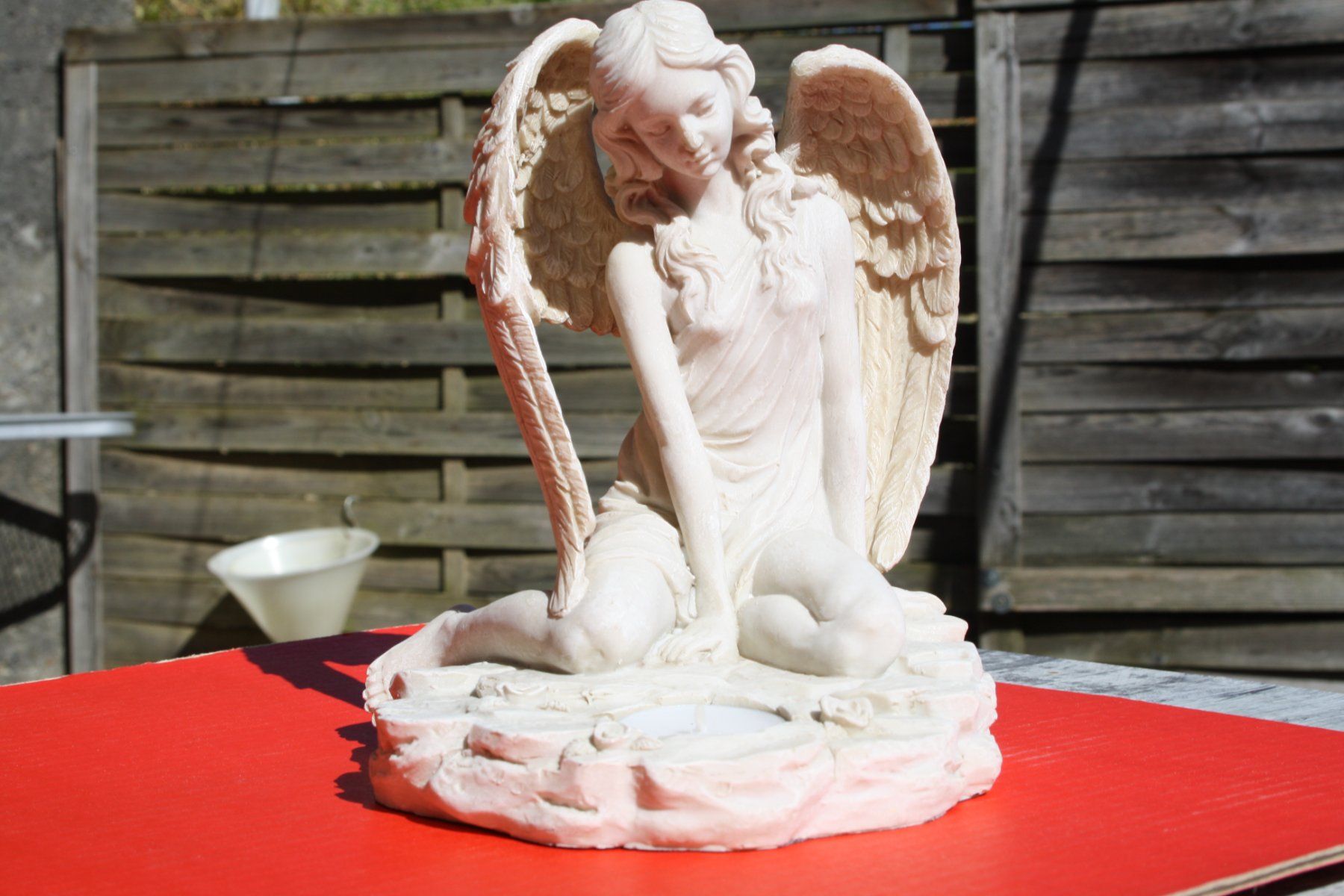 Statuette: ENGEL ENGELSFIGUR MIT TEELICHT – Usato da Wauwil venduto da Pneuedy 7