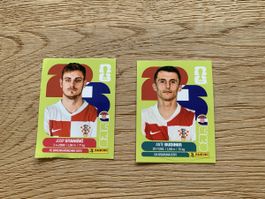 2 Panini WM 2026 CRO5 & CRO18 Josip Stanišič Ante Budimir
