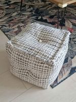 Pouf Hocker gemustert Boho Vintage