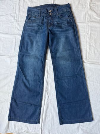 S.Oliver leichte Jeans dunkelblau Wide Leg – Gr. 34