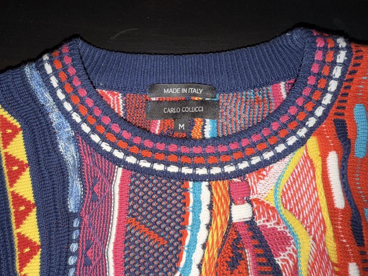 Carlo Colucci Maglioni & Felpe: Carlo Colucci Pullover Gr M Bunt Strick Design Italien – Usato da Langenthal venduto da Fernando1999 1