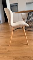 Polsterstühle Livaras – 4er Set – Creme / Buche