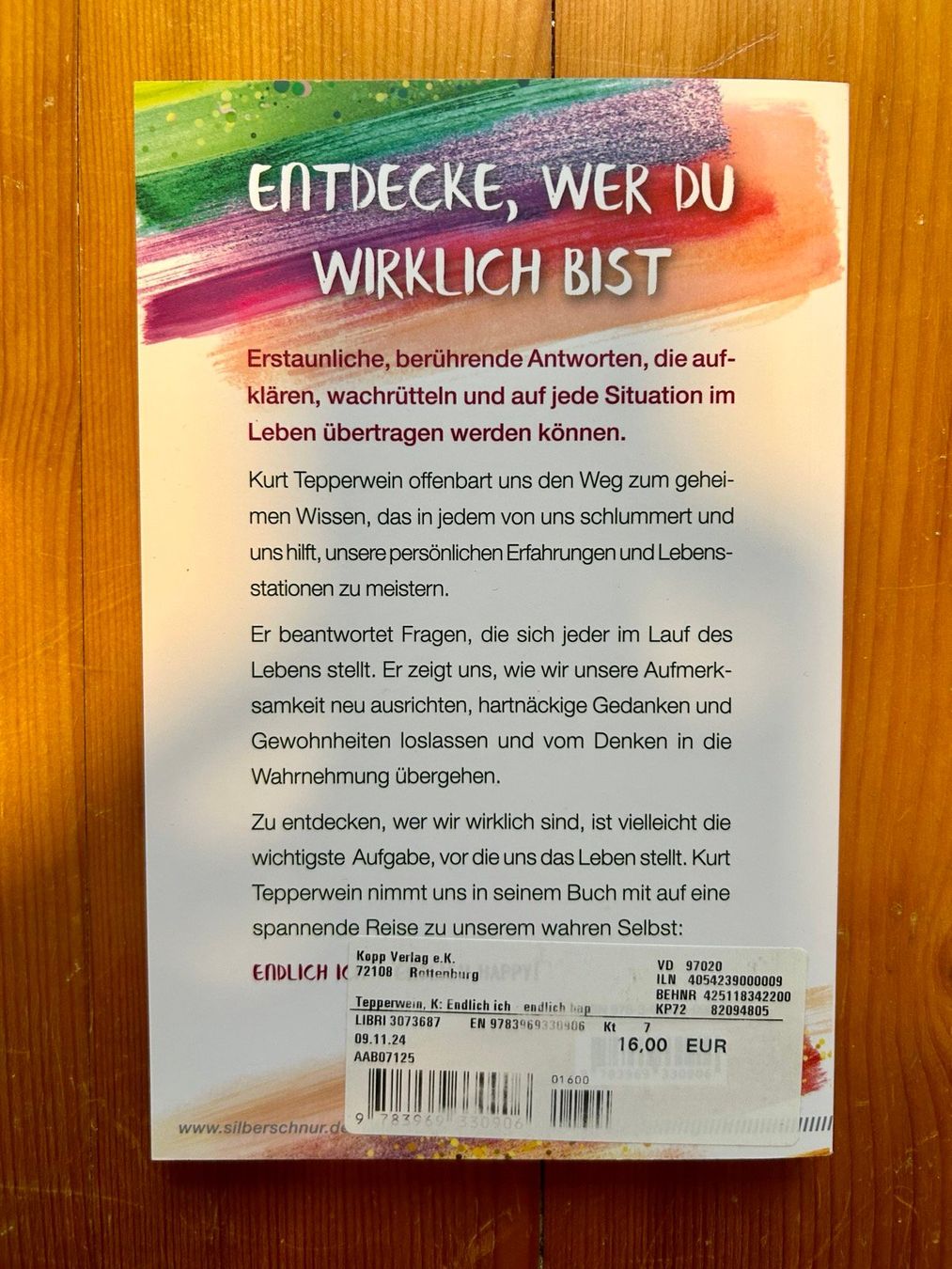 Libri: Endlich ich - endlich happy , Kurt Tepperwein – Usato da Wald ZH venduto da xsternli 1