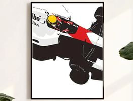 Formel 1 Auto Poster Leinwandbild 40x60cm NEU (Rahmenlos)