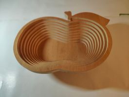 Obstschale aus Holz,  ausziehbar